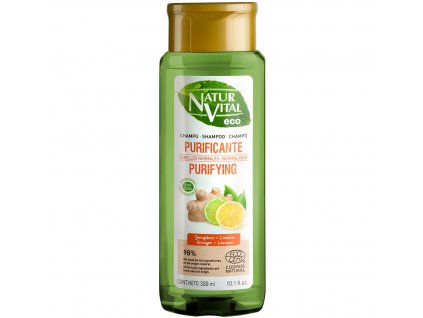 Natur Vital Šampón pre všetky typy vlasov so zázvorom a citrónom, 300ml