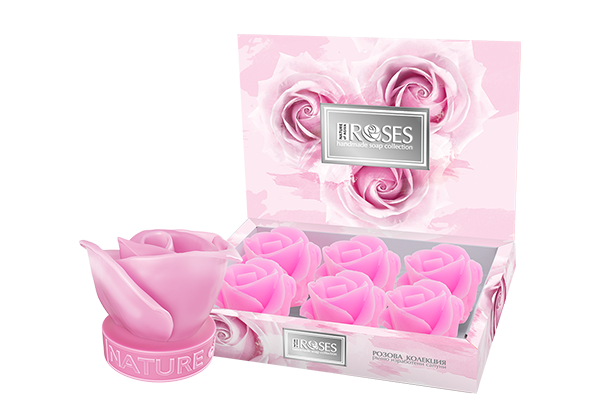NATURE Ružové glycerínové mydlo Ruža , ručná výroba,50 g 