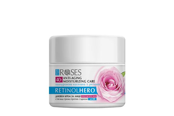ROSES RETINOL HERO Krém na tvár a dekolt kyselina hyaluronová a retinol  40+