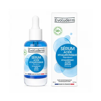 Hydratačné pleťové sérum s kyselinou hyaluronovou EVOLUDERM 30 ml
