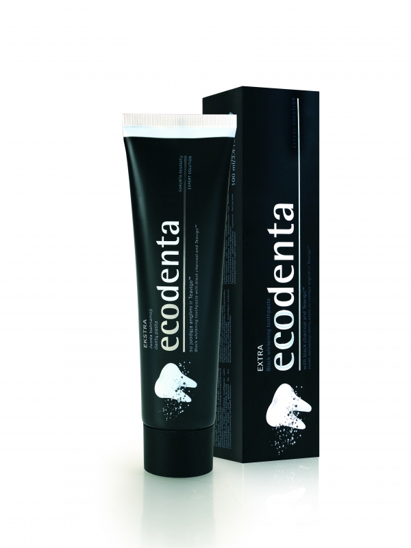 ECODENTA EXTRA ČIERNA zubná pasta na bielenie zubov,100 ml