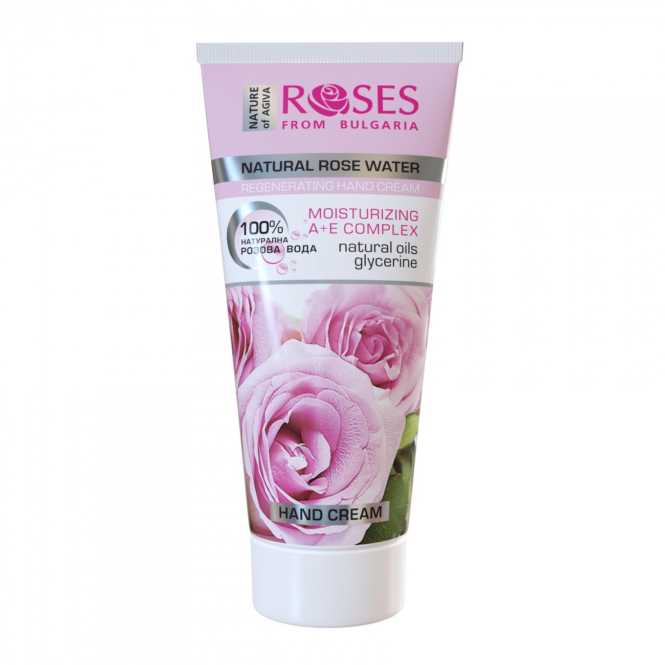 Regeneračný krém na ruky s ružovou vodou Nature of AGIVA ROSE