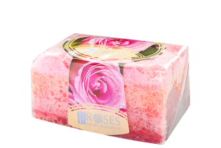 Glycerínové mydlo s ružovým olejom a hubkou ROSA DAMASCENA  g