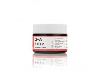 Q+A 5-HTP Denný spevňujúci krém na tvár a dekolt - elasticita pleti,VEGAN 50 ml