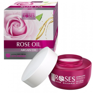 Intenzívny denný krém proti vráskam s ružovým a argánovým olejom,50 ml