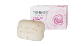 Toaletné mydlo s prírodnými ružovými lupeňmi  Nature of AGIVA ROSES