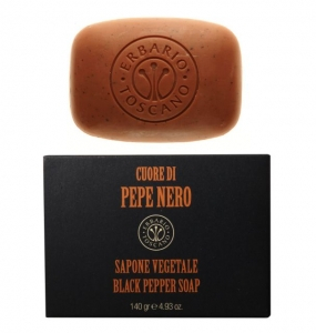 Erbario Toscano Čierne korenie luxusné pánske mydlo, 140 g